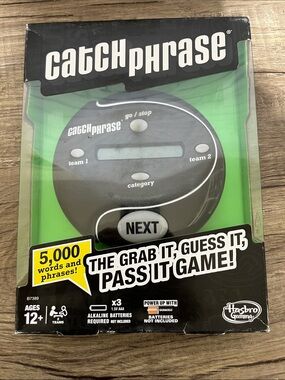 Hasbro Catch Phrase Electronic Party Game - Black
